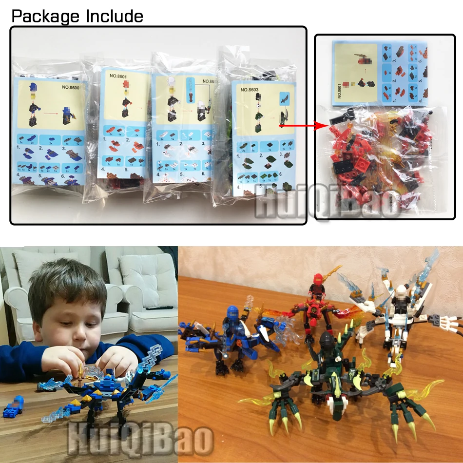 115pcs+ ninja dragon knight stavebné bloky osvietil hračka pre deti, Kompatibilné Legoing Ninjagoes DIY tehly pre chlapca priateľmi