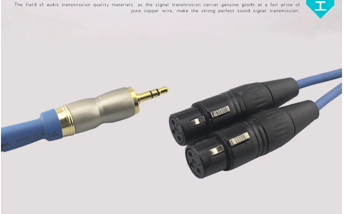 1m 2m 3m # Mikrofón 3Pin Dual XLR zásuvka na TRS 3,5 mm samec Jack, Mikrofón, Kábel reproduktora pre DIGITÁLNA kamera audio rekordér reproduktor
