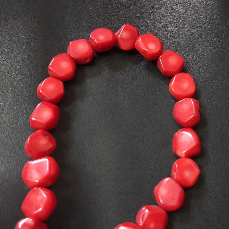 2017 Módne 13MM 5pieces/taška Prírodné Červené Koraly Nepravidelného Tvaru guličiek na DIY Náhrdelník Náramok Príslušenstvo Šperky