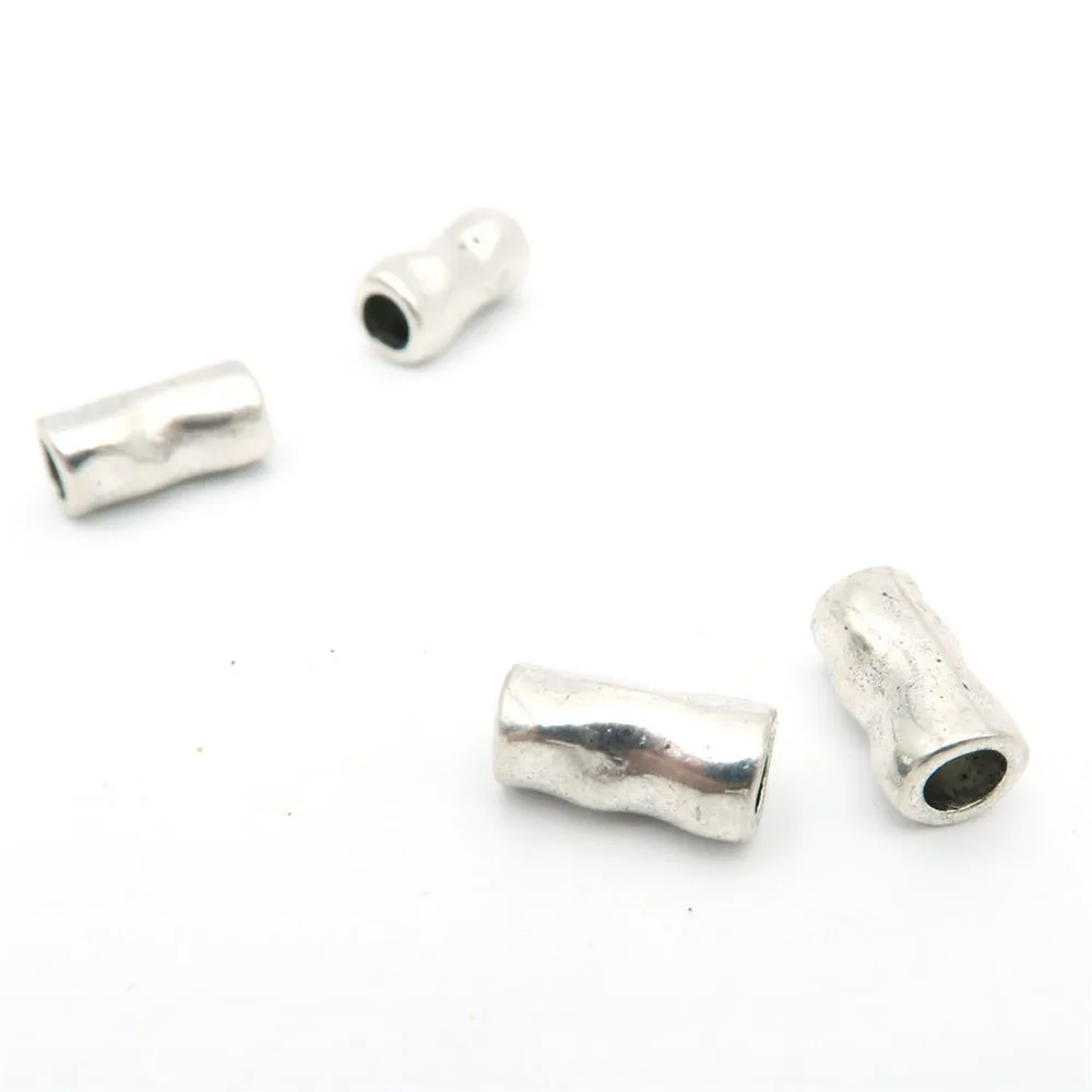 20Pcs pre 3 mm kolo kožené Antique Silver malé trubičky, šperky dodávky šperky hľadanie D-5-3-3
