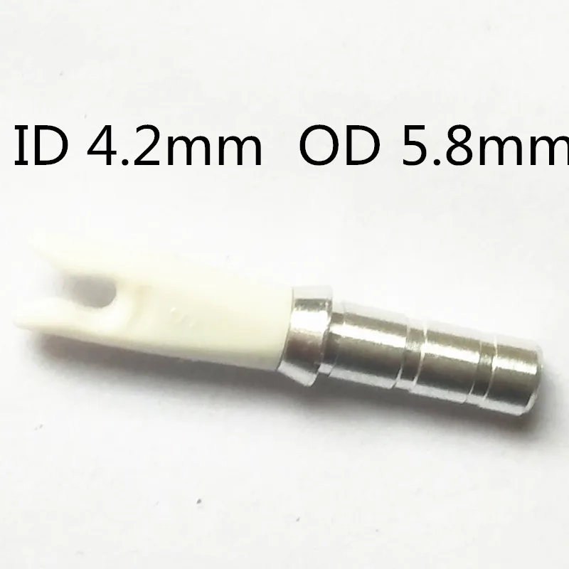 36pcs Hliníkové Kolíkov a Plastové Pin Vložte ID 4.0 mm OD5.5mm OD5.8 mm Uhlíková tyč hriadeľ s hlavou šípky broadheads pre lov