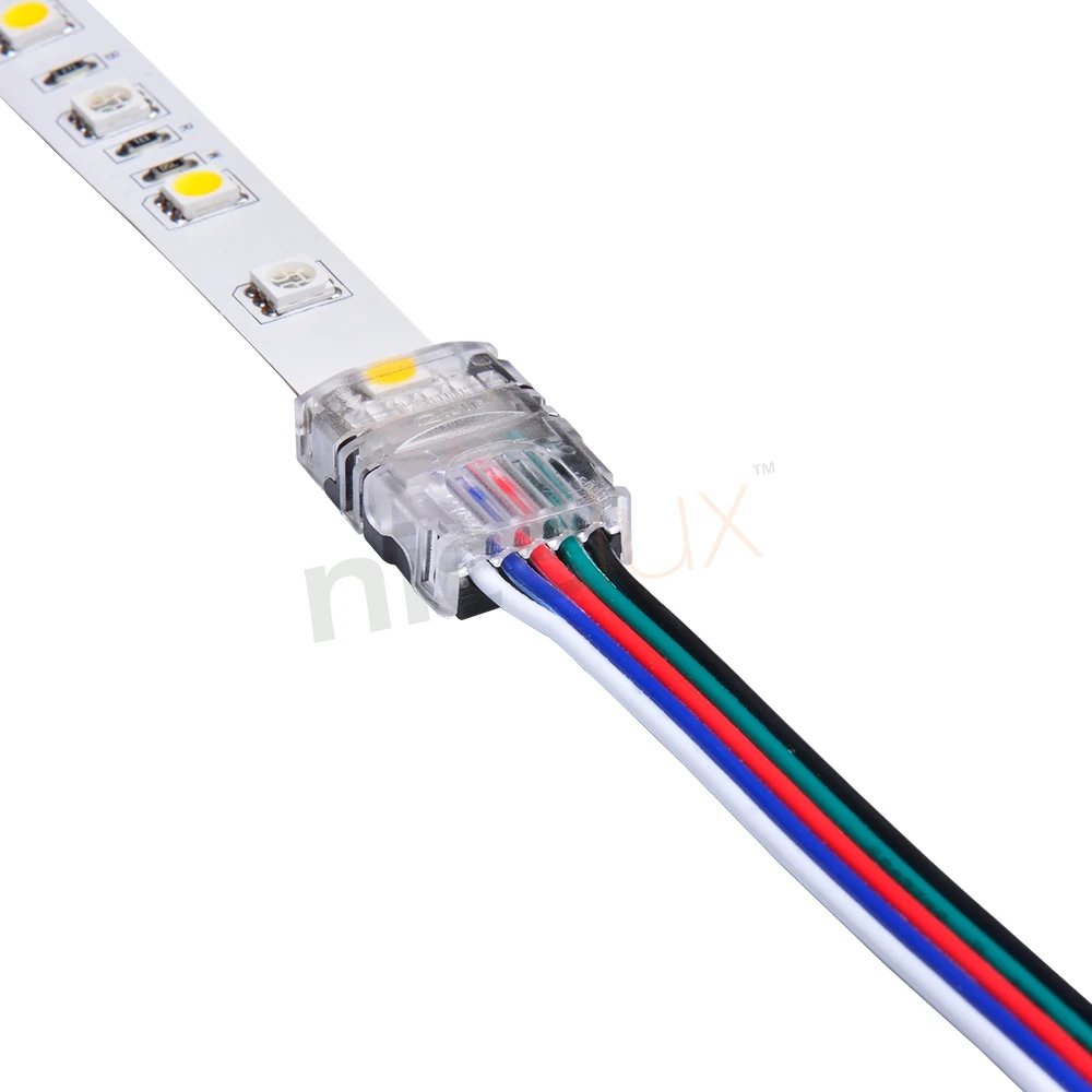 5 ks 5 Pin LED Pásy Drôtu Konektor pre 12 mm 5050 RGBW RGBY IP20 Non-vodotesný LED Pás na Drôt Pripojenia