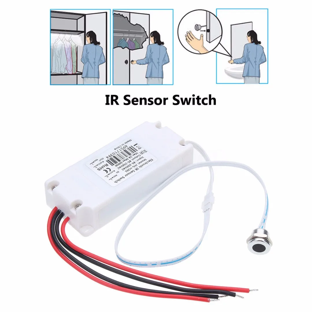 50/60Hz IR Senzor Prepínač Ľudské Telo, Pohybový Senzor Ovládania Svetla Detektor PIR Switchs Domov Elektrických Zariadení, Dodávky Mayitr