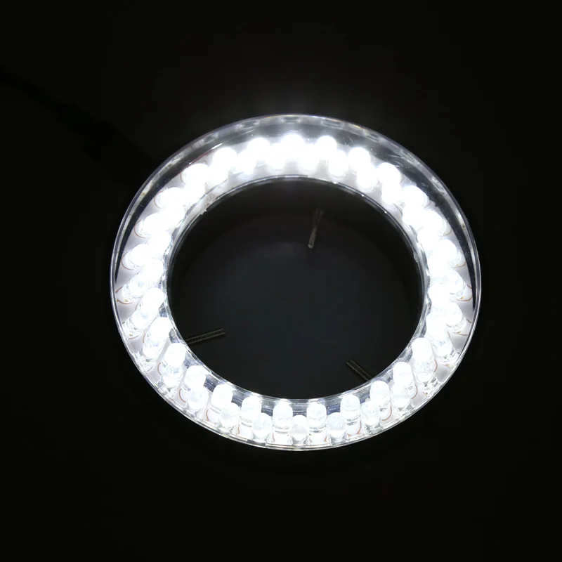 60 LED Nastaviteľný Krúžok Svetlo osvetľovač, Lampy, STEREO ZOOM Mikroskop Mikroskop NÁS Plug-W310
