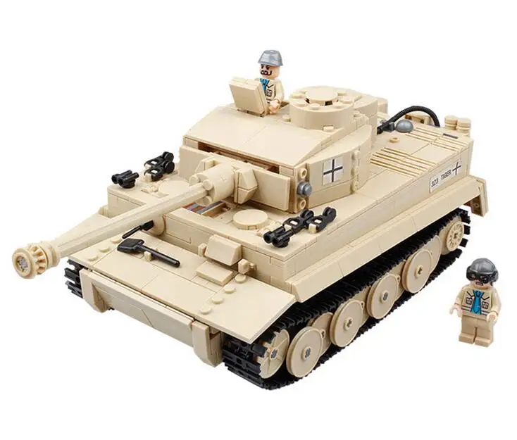 995pcs Storočia Vojenské nemeckého Kráľa Tiger Tank Dialo Stavebné kamene, Tehly Model Stanovuje AIBOULLY 82011 Hračky Kompatibilné Darček