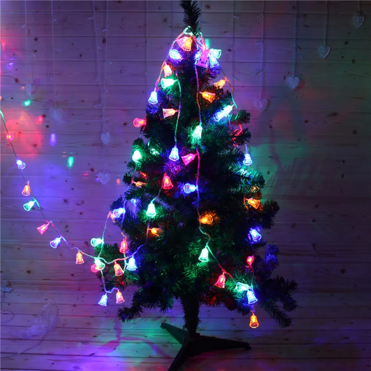 AC220V 4M 20 LED zvončekom string rozprávkových svetiel vianočný stromček, dekorácie pre domov vonkajšie svadobný Veniec dekorácie navidad