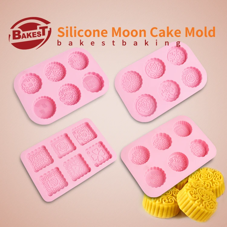 BAKEST Ružová Silikónové Mesiac Tortu Formy Krásnu Tortu Pečivo Pečiva Nástroje Viacerých Typ Pre Výber