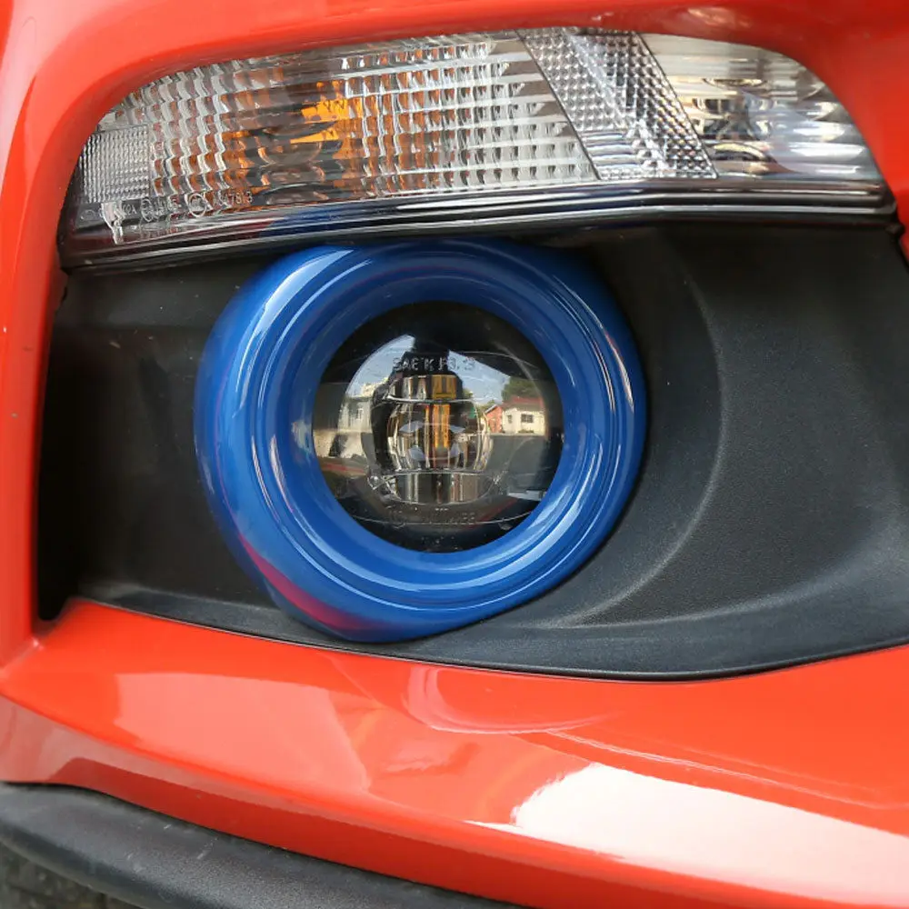 BBQ@FUKA 2X, ABS Auto Predný Nárazník Hmlové Svetlo Lampy Kryt Výbava Tvarovanie Nálepky vhodné Na Ford Mustang-2016 Auto príslušenstvo