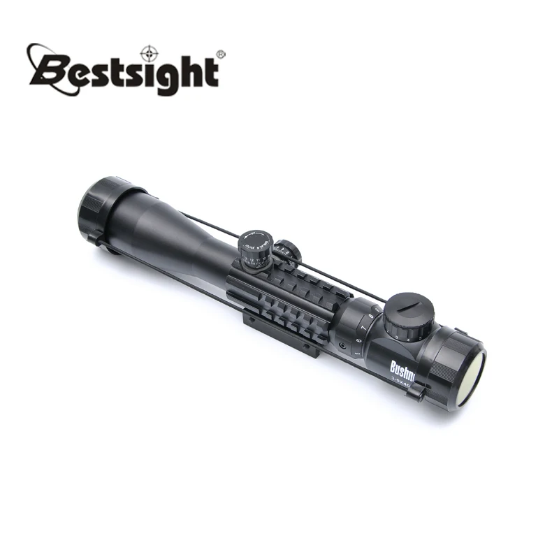 BUSHNELL 3-9x40EG Červená/Zelená Osvetlené Taktické Riflescope vzduchovky Optika Lov Sniper Odbory Pohľad w/Pár 21 mm
