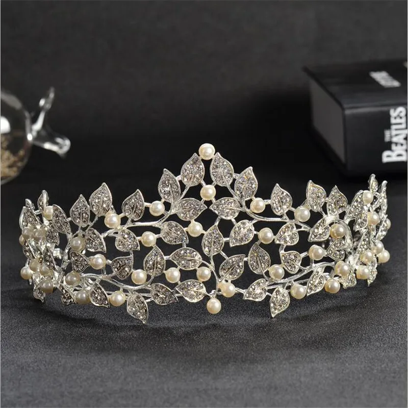 CC tiaras a koruny hairbands luxusné crystal pearl korálky svadobné vlasové doplnky pre nevesty beach party šperky manželstva HG230