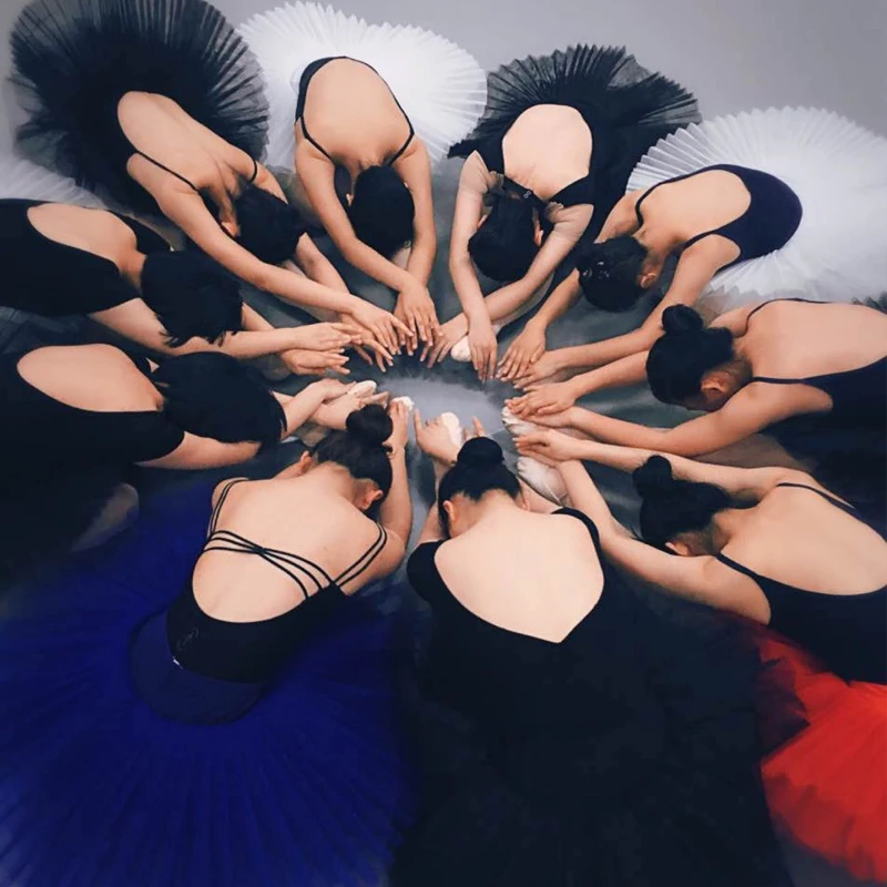 Doprava zadarmo 2017 Nové Profesionálne Balet Tutu Sukne Dospelých Klasického Baletu Kostým Tutu Tanečné Šaty 9 farba