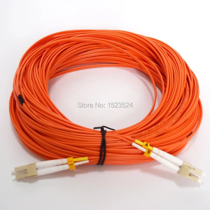 Doprava zadarmo LC-LC optický Patch kábel,Duplex,MM,OM2 40meters,2mm vlákniny patch kábel Multi-mode fiber