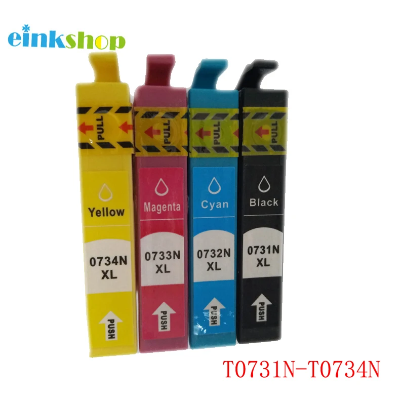 Einkshop T0731 - T0734 T0731N Ink Cartridge pre Epson Stylus CX8300 CX3900 CX7300 CX4900 CX5900 TX210 TX105 TX200 Tlačiareň