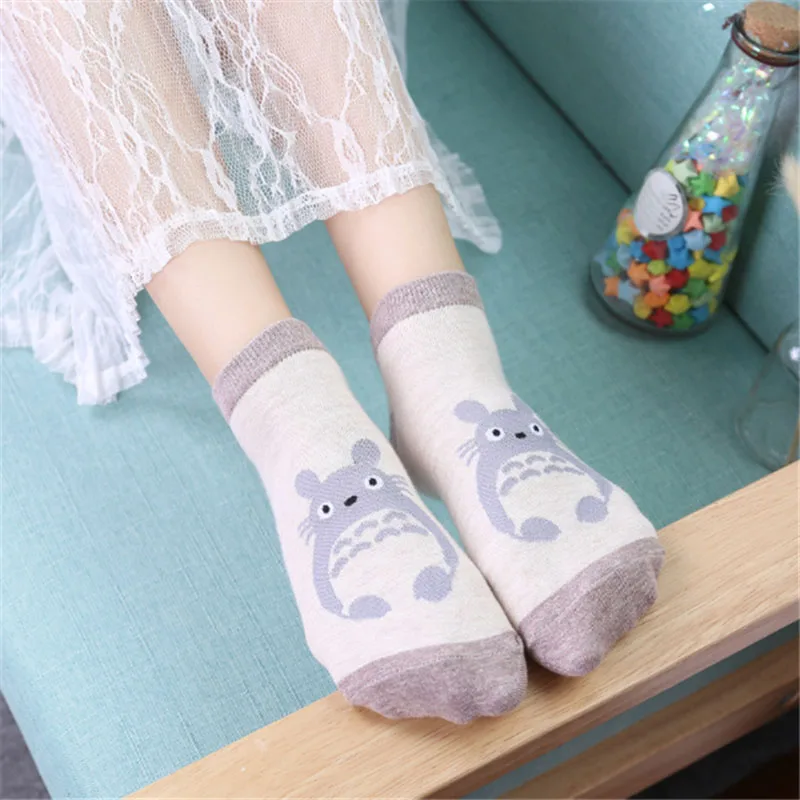 [EIOISAPRA]Tvorivé Žakárové/Totoro Tlač Roztomilý Zábavné Ponožky Ženy kórejský Zvieratá Ponožky Kawaii Sokken Novinka Calcetines Mujer