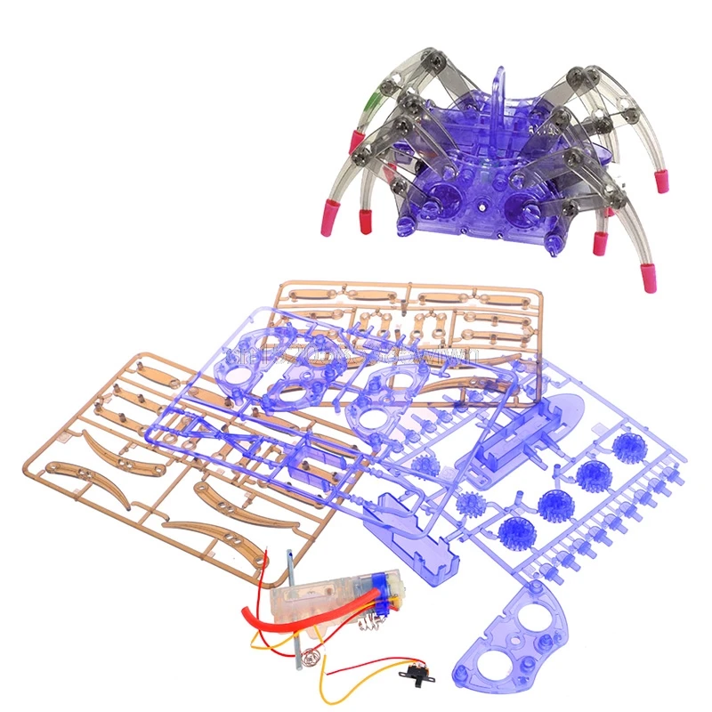 Elektrický Robot Spider Hračka DIY Vzdelávacie Montuje Model Handwork Pre Deti #HC6U# Drop shipping