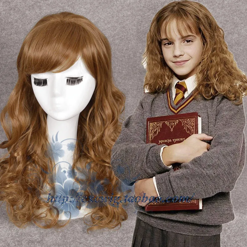 Film Harry Potter Hermiona Jean Grangerová Hnedé Vlnité parochňu, hranie Rolí Vlasy kostýmy