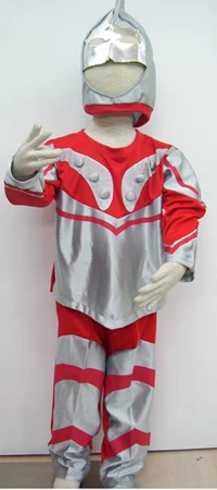 Halloween Dieťa Ultraman Hrať oblečenie& masky Detí model Altman ČERVENÁ superman veľkosti:S-XXL