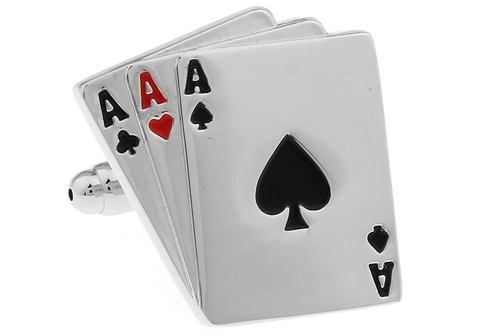 IGame Poker manžetové Striebornej Farbe Medi Materiál Novinka hraciu Kartu 3A Design Doprava Zadarmo