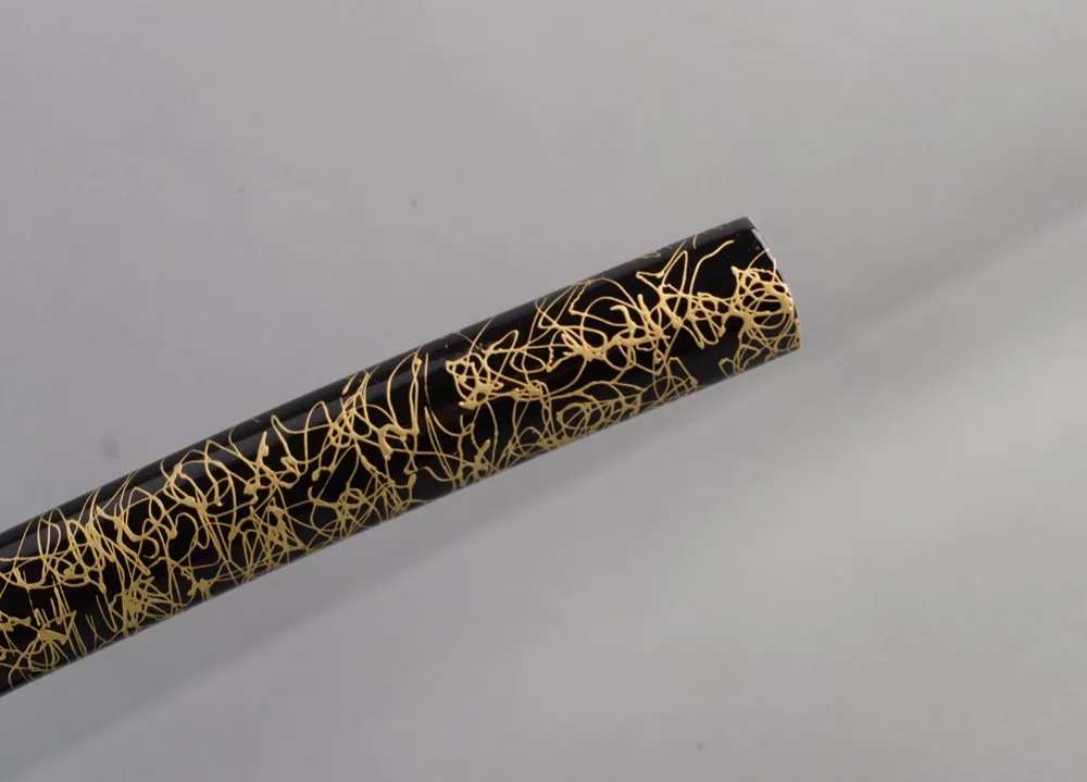 Jemná Meč Montáž Plný-Handmade Zlaté Linky Vzor Black Saya Plášť Saje pre Japonský Samuraj Meč Katana Pekný Darček