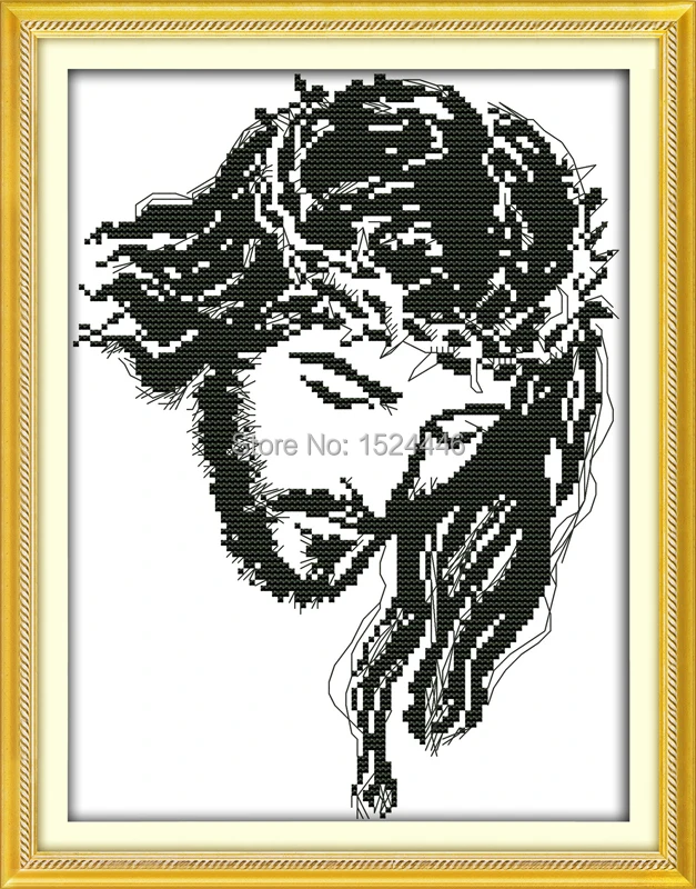 Ježiš meditácie,11CT Počíta tlačené na Plátno DMC 14CT Cross Stitch Výšivky auta,Vyšívanie, Nastaviť,DIY remesiel Dom stenu Decor