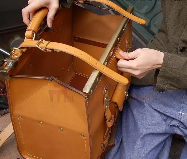 Kabelka výkresy Ručne vyrábané kožené výrobky kožená taška vzor kreslenie DIY verzia BDQ-108 krátke vzdialenosti cestovná taška papier
