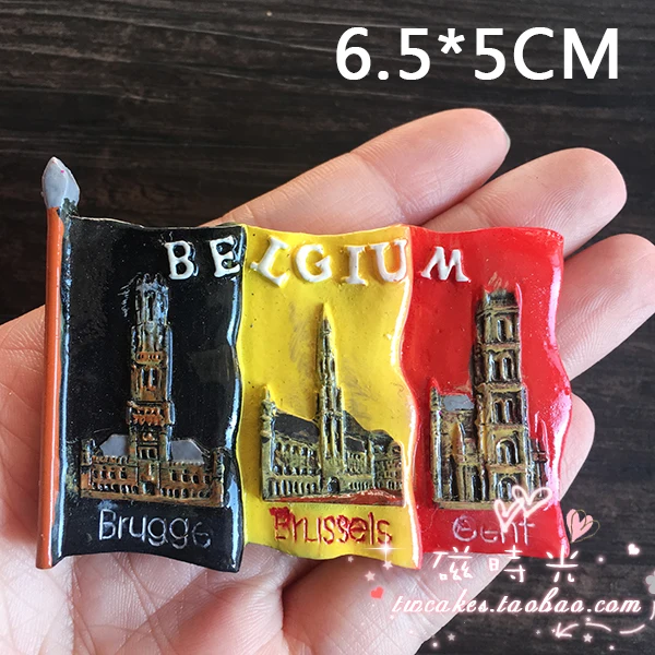 Kreatívne Cestovné Brussel Belgicko Chladnička Magnet 3D Chladnička Magnet Nálepky Cestovanie so suvenírmi Kuchyňa Domáce Dekorácie Príslušenstvo