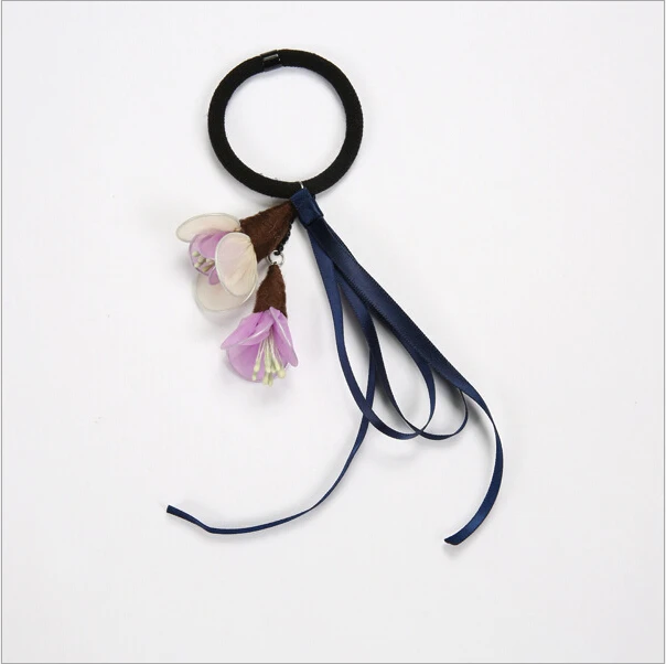 Kórejský módne kvet krásy elastické vlasy gumičky krúžok guma príslušenstvo pre ženy, dievčatá vlasy väzby ozdoby headdress dary