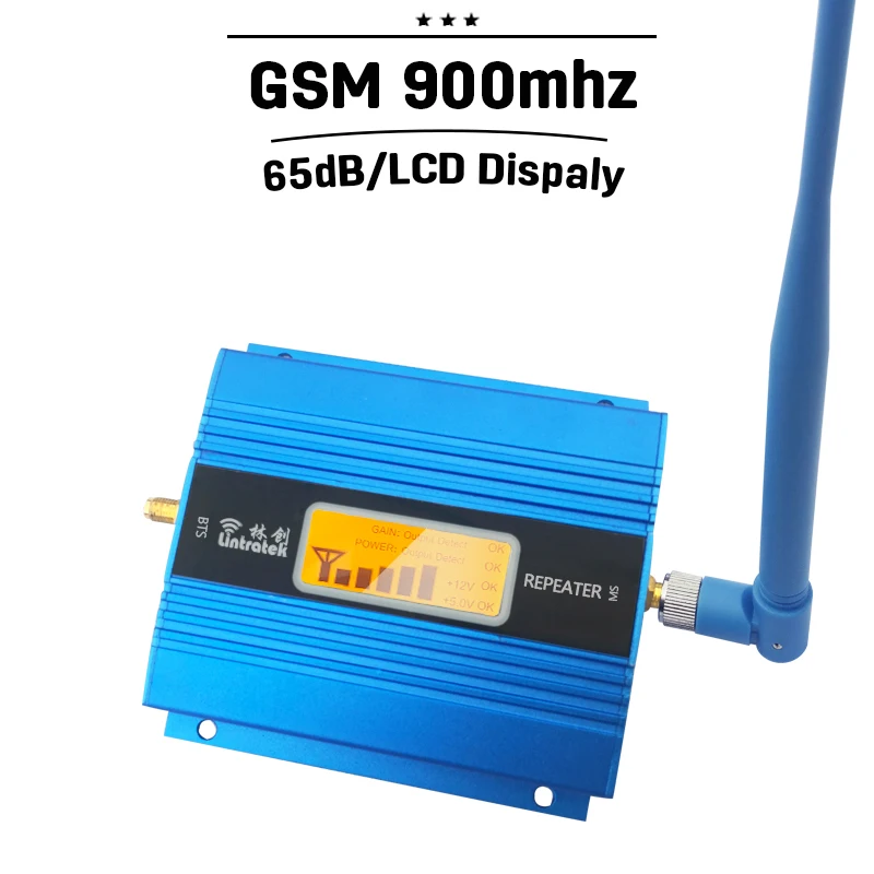 LCD Displej GSM 900Mhz Mobilný Telefón Signálu Celulárnej siete Booster GSM 900 Opakovač Signálu mobilného Telefónu Zosilňovač Antény Set Pre Domáce
