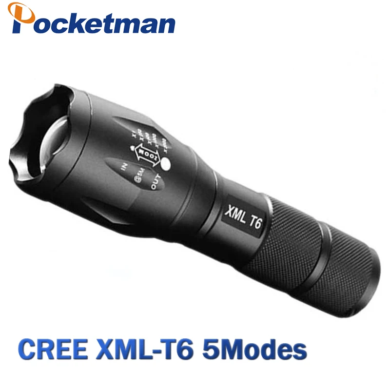 LED Baterka 6200 Lumnes CREE XML-T6 LED Taktická Baterka Pochodeň 5Mode Zoomovateľnom Baterka Nepremokavé Pochodeň Svetla lanternas