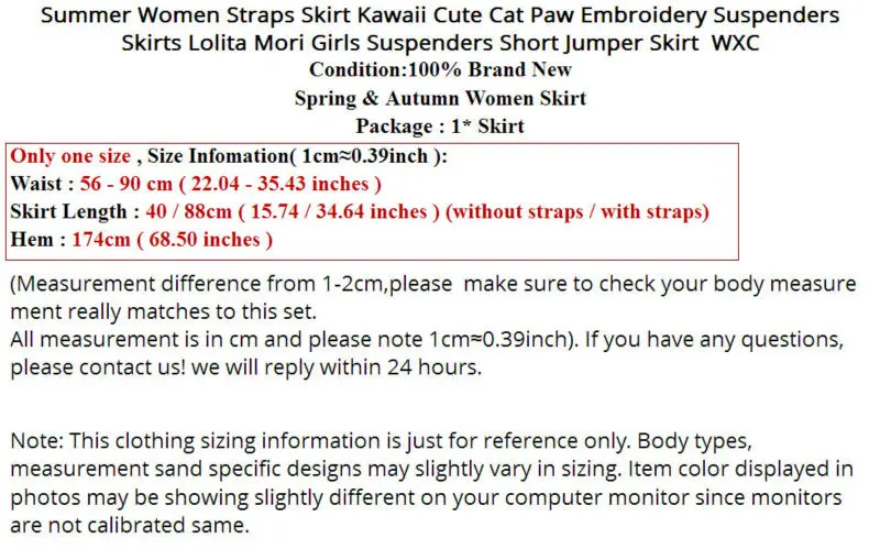 Letné Ženy Popruhy Sukne Kawaii Cute Cat Packa Výšivky Podväzky Sukne Lolita Mori Dievčatá Podväzky Krátke Jumper Sukne WXC
