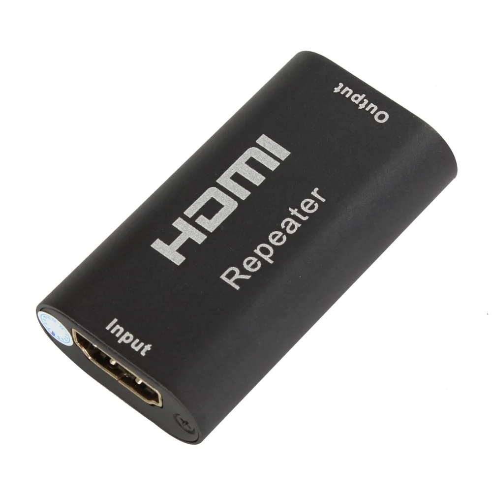 Mini Black 130FT 40M 1080P Full HD 1.65 gb / S HDMI Repeater Extender Zosilňovač, Booster
