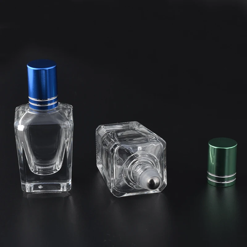 MUB - 15ml Mini Roztomilý Sklo Prenosné Parfum Fľašu S Roll-on&Prázdne Parfum Prípade Parfum Fľaše Prenosné Fľaše