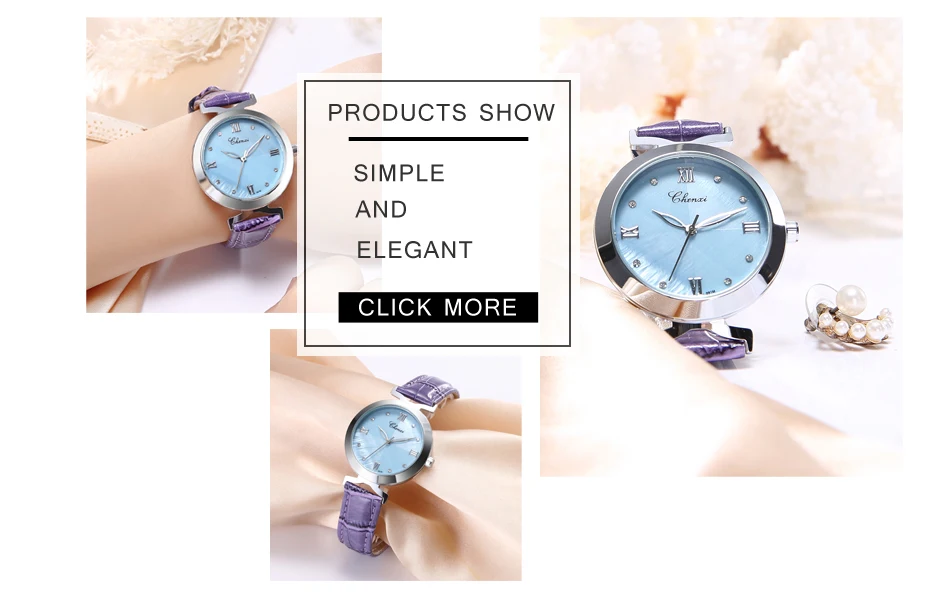 Móda CHENXI Luxusné Ženy Šaty hodinky Úplné Oka Ocele a Kožený Náramok QuartzWatch Lady Bežné náramkové hodinky relojes mujer