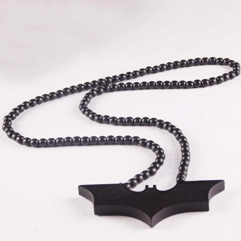Móda Colares Femininos Hip Hop Dreva Batman Prívesok Náhrdelník Mužov Kvality S Dlhým Reťazcom Bat Náhrdelníky Ženy Šperky