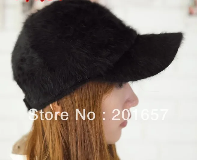 Móda šiltovky snapback klobúky králik kožušiny ženy baseball čiapky na zimu teplé príslušenstvo