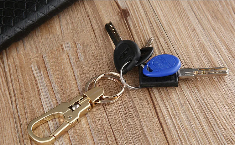 Nový Dizajn Značky Cool Personalizované Luxusné Príručka kovovou vložkou Keychain Auto Kľúč Reťazca Krúžok na Narodeniny Darček Pre Muža, Darček K1190