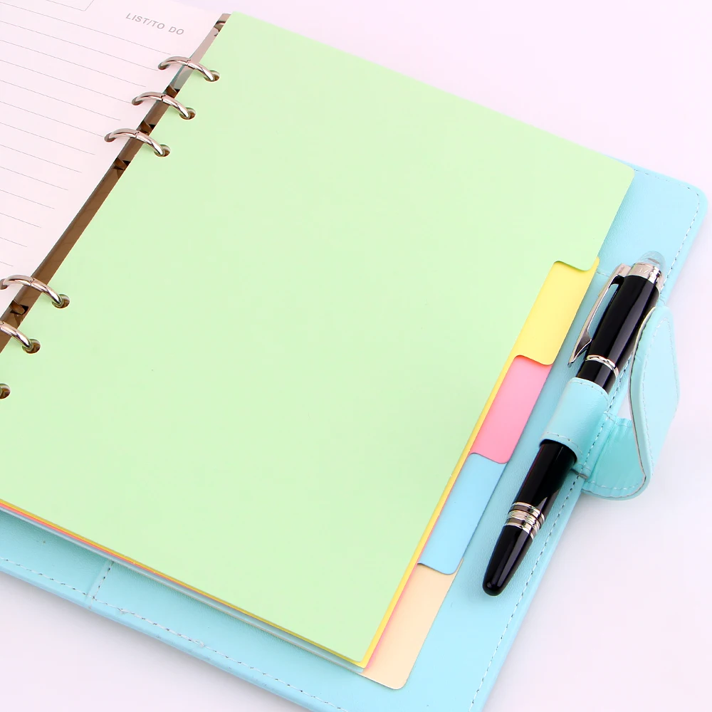 Nový Notebook Príslušenstvo A5 A6 A7 Farbou Strane Vnútornej Stránky Plánovač Papiere Roztomilý Notebook Zodpovedajúce Kancelárske Potreby