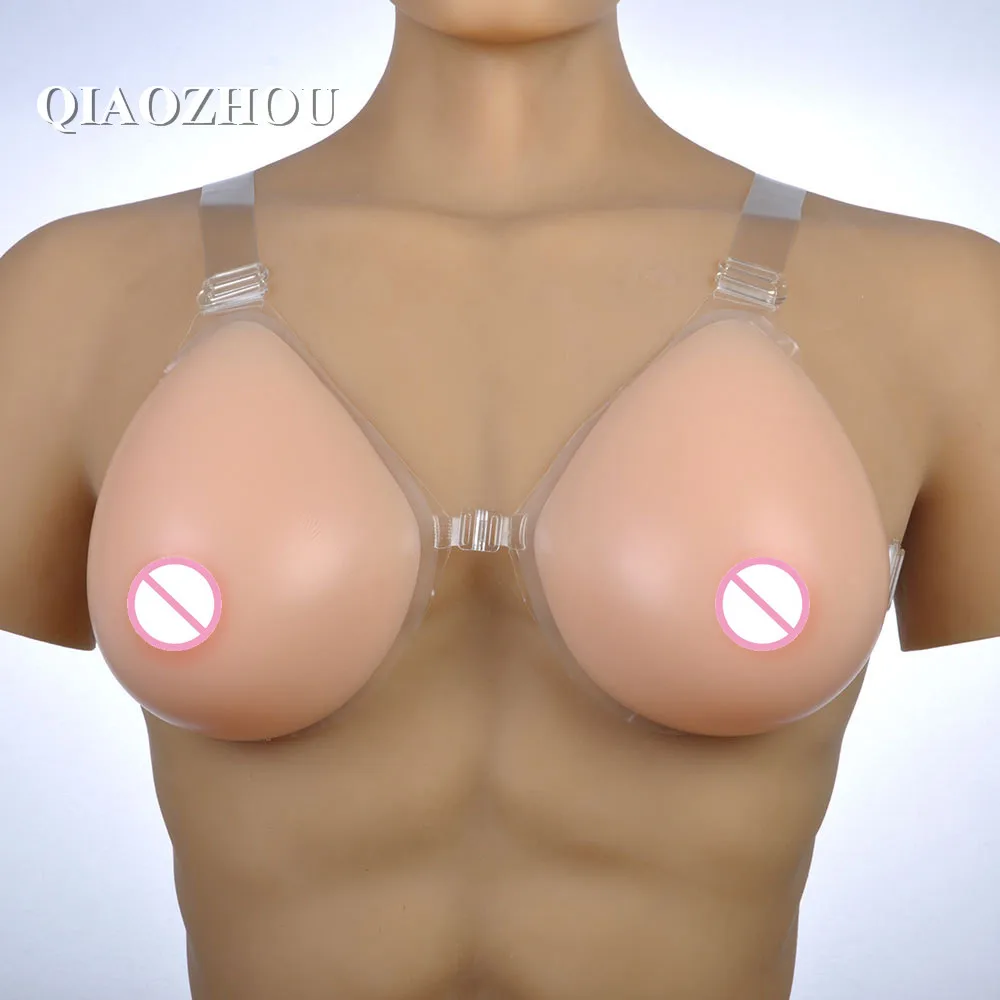 Obrovské prsia silikónové prsia formy popruh 2000 g falošné prsia kremíka prso pre mužov cosplay transgender