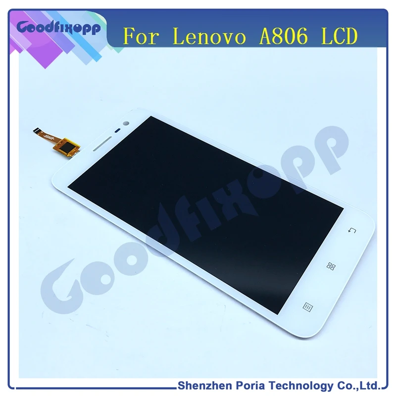 Originálne Lenovo A806 LCD Displej Dotykový Displej Digitalizátorom. s Rámom Montáž Náhradný Telefón LCD Displej Pre Lenovo A806