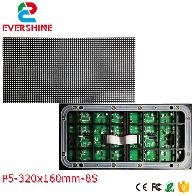 P5 led video panel nationstar rgb farebný 320 mm* * 160mm 1/8 kontroly vonkajšie SMD 3in1 led displej billboard vodotesný led modul