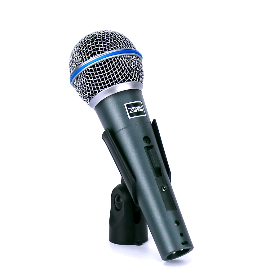 Profesionálne Ručné Prepínanie Cardioid Vokálny Dynamický Mikrofón Káblový Mikrofón Pre BETA58A KTV Karaoke PC Spievať Microfone fio Microfono