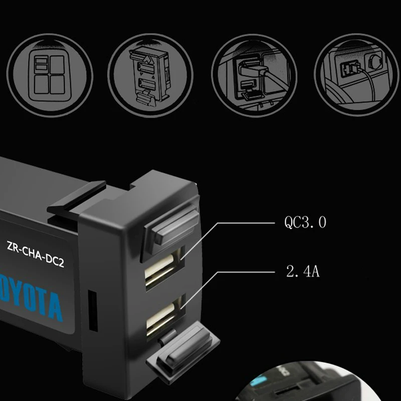 QC3.0 USB Nabíjačka do Auta Podporu rýchlo chage pre Honda fit Crider Jade xrv Odyssey vezel dohodou mesta pre xiao pre iPhone