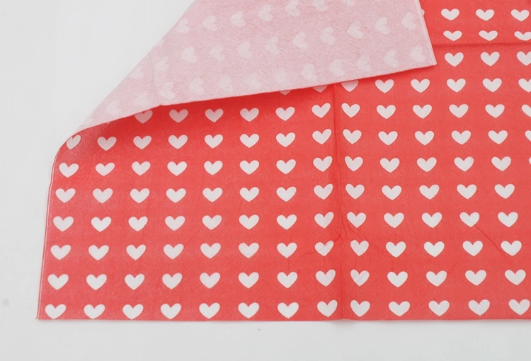 [RainLoong] Láska Tlačiť Papierové Servítky Na Svadbu Nápojov Strany Tkaniva Detské Dekorácie Serviettes 33*33 cm 1pack/veľa