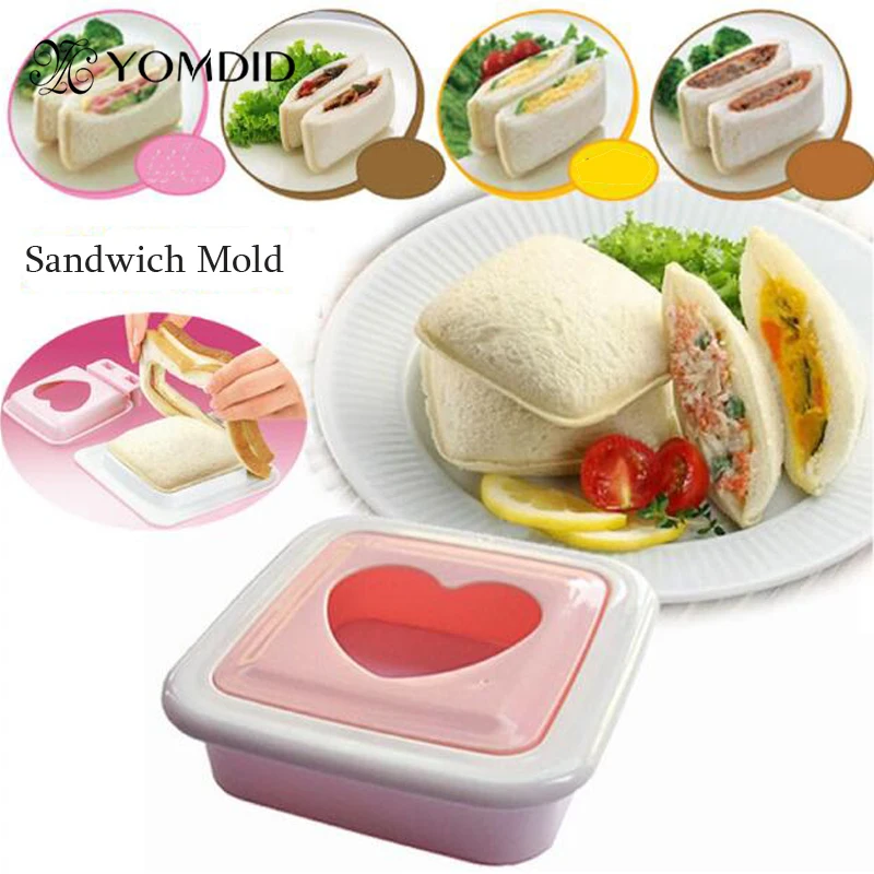 Roztomilý v tvare Srdca Sandwich Formy Výzdoby Nástroje v Kuchyni Prenosné Toast Maker Molde sk forma de corazon de sandwich