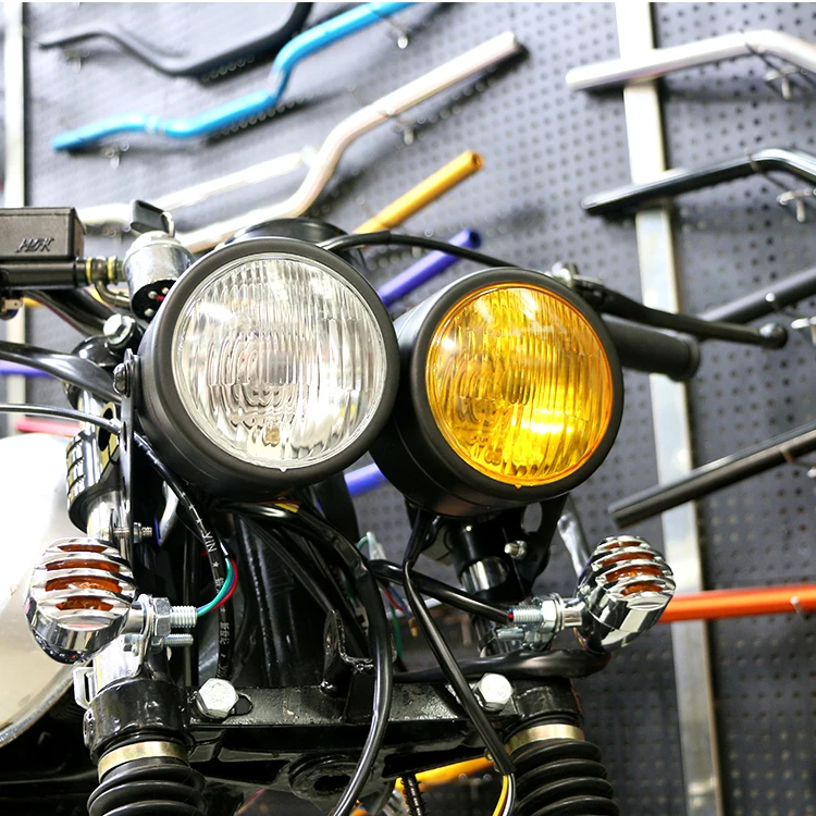 Sansour Motocykel Twin Vládca Motocykel Svetlometu Dual Streetfighter Cafe Racer Vlastné Pre Suzuki pre Harley Atď