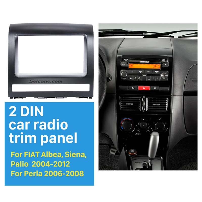 Seicane Superior Double Din autorádio Fascia pre rok 2009 FIAT PERLA Audio Rám CD Výbava Panel Auto Styling 2DIN Dash Mount Kit