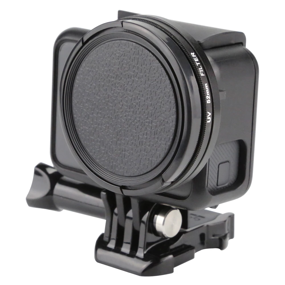 STRIEĽAŤ Profesionálne 52mm UV Filter pre GoPro Hero 5 6 Black Akcia Fotoaparát s Objektívom Namontujte Kryt Pre Go Pro 6 Príslušenstvo