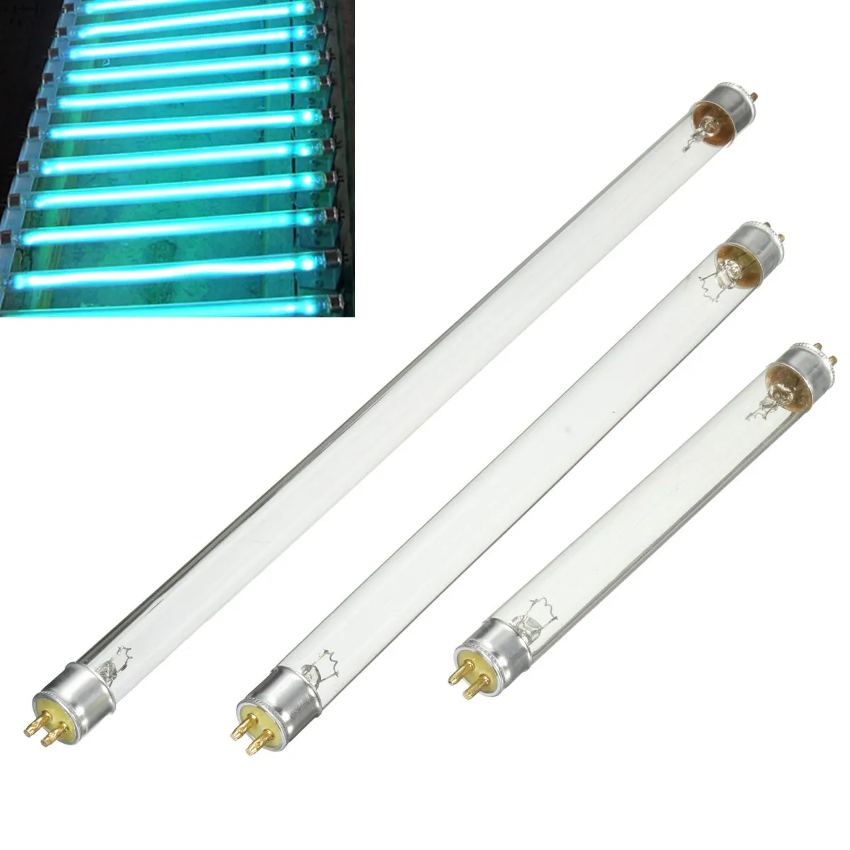 T5 4W/6W/8W UV Dezinfekcia Lampa Trubice, Uv Lampa Svetlo Modrá 14,8 v cm/22,5 cm/29,5 cm