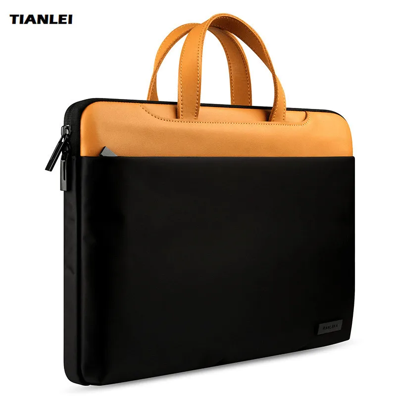 TIANLEI pravej Kože Laptop Taška Pre Xiao Lenovo Notebook Notebook Messenger Bag obal Pre Macbook Air Pro 13