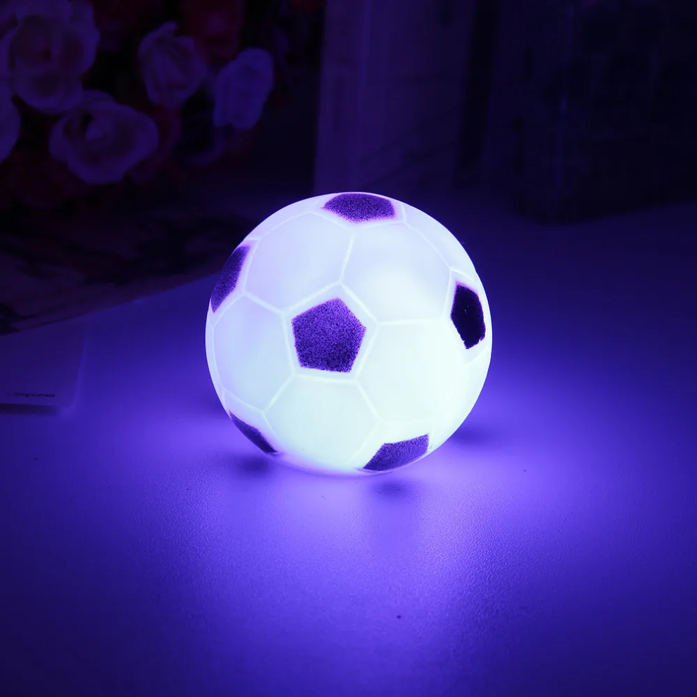 Top kvalita Farieb Mení na futbal, LED Nočné Svetlo Náladu Strany Vianočné domáce Dekorácie nočného lampa skvelý darček pre deti